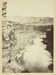 Grand Canon, Colorado River, nær Paria Creek, Looking West, 1872.