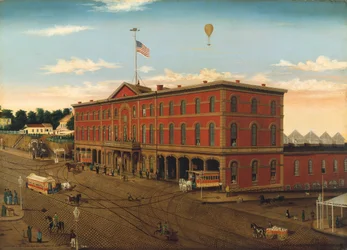 Third Avenue Railroad Depot, ca. 1859-60.