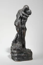 Model til »Kysset«, ca. 1916