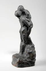 Model til »Kysset«, ca. 1916