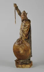 Maquette til statuen af Alfred den Store, ca. 1901 (malet gips) (se også 876154-5)