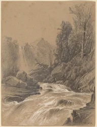 Bjerglandskab, vandløb og vandfald