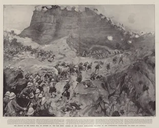 Angrebet på Dargai Hill den 20. oktober, passet blev hastet af Gordon Highlanders, efterfulgt af Dorsetshires, Derbyshires, 3rd Sikhs og Gurkhas