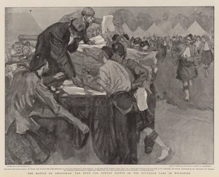 Slaget ved Omdurman, Rush for Sunday Papers i Southern Camp i Wiltshire