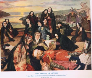 The Passing of Arthur, illustration fra 