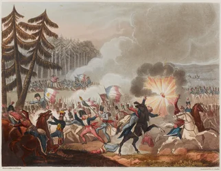 Slaget ved Barrosa den 5. marts 1811, indgraveret af J.C. Stadler, udgivet 1818 (akvatint)
