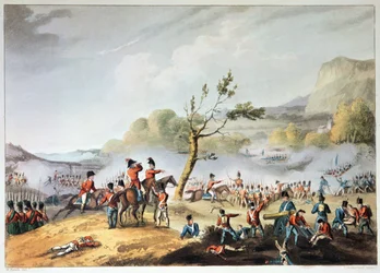 Slaget ved Maida, 4. juli 1806, indgraveret af Thomas Sutherland (f.c.1785) (se også 225164)