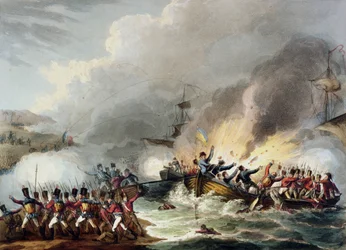 Landing af de britiske tropper i Egypten, marts 1801, fra 
