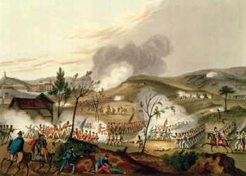 Slaget ved Waterloo, 18. juni 1815 (akvatint)