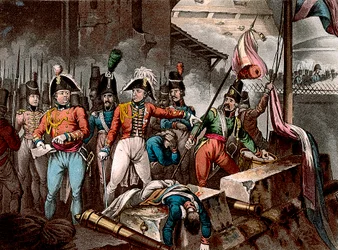 Hertugen af Wellington ved indtagelsen af Ciudad Rodrigo, Spanien, halvøkrigen, 1812 c1818.