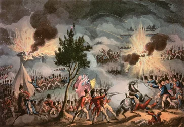 Sortien fra Bayonne, klokken tre om morgenen, den 14. april, 1814, indgraveret af Thomas Sutherland (f.c.1785)