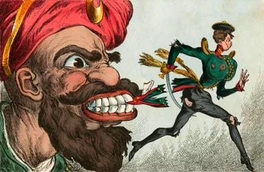 Begyndelsen på Krimkrigen set gennem en vesteuropæisk karikaturtegners øjne, 1850
