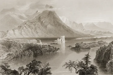 Ballynahinch, Connemara, County Galway, Irland, fra 