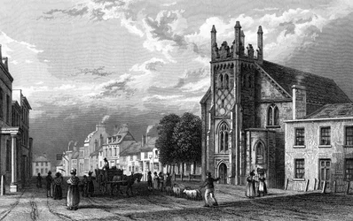 Billericay, Essex, graveret af Henry Wallis, 1833