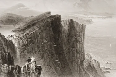 Fairhead, County Antrim, Nordirland, fra 