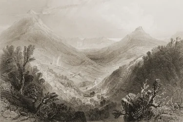 Glen of the Downs, County Wicklow, Irland, fra 