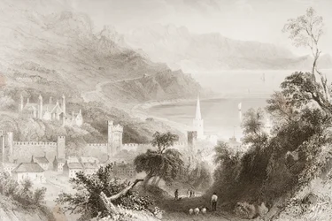 Glenarm, County Antrim, Nordirland, fra 