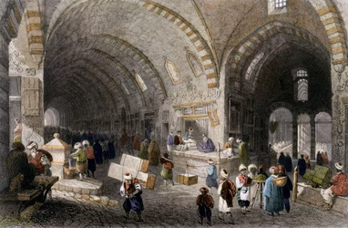 Great Avenue i Tchartchi, 1850 (farvet akvatint)