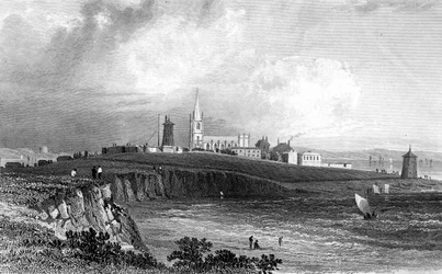 Harwich, Essex, graveret af Henry Adlard, ca. 1832
