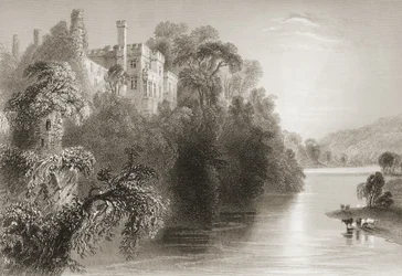 Lismore Castle, Lismore, County Waterford, Irland, fra 