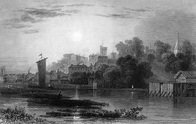 Maldon, Essex, graveret af Henry Adlard, 1831