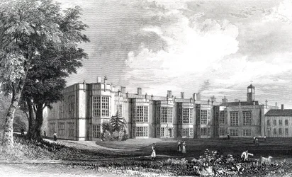 New Hall, nær Chelmsford, Essex, indgraveret af William Watkins, ca. 1832