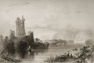 Ross Castle, Killarney, County Kerry, fra 