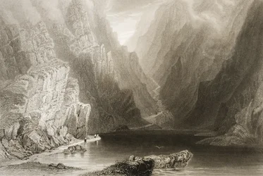 The Gap of Dunloe, County Killarney, Irland, fra 