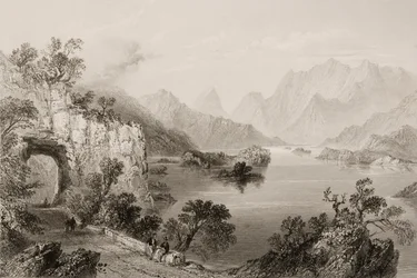 The Upper Lake ved Killarney, County Killarney, Irland, fra 