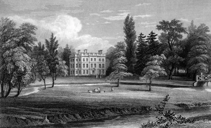 Writtle Lodge, Essex, graveret af William Tombleson, 1832
