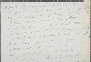Underskrevet brev fra William Henry Fox Talbot til James David Forbes, 1839