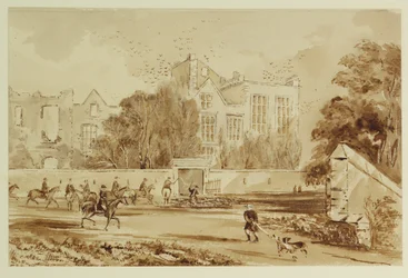 Hardwick Old Hall (akvarel på papir)