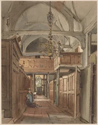 Interiør i Bushey Kirke