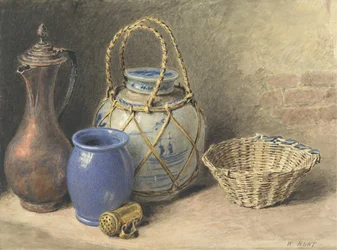 Stilleben med ingefærkrukke, ca. 1825 (wc over grafit på papir)