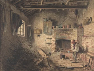 Skovhuggerens morgenmad Kvistesamlerens måltid, ca. 1832-34.