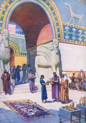 The end of the exil, fra The Bible Picture Book udgivet af Thomas Nelson, ca. 1950