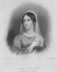 Den højærværdige Anne Isabella Lady Noel Byron, hustru til digteren George Gordon Byron, mere almindeligt