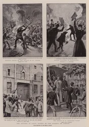 Optøjerne i Paris, Scener i gaderne på søndag