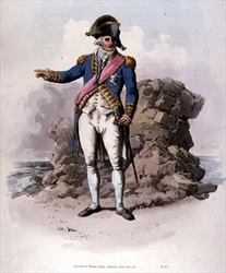 Admiral i fuld uniform, iført badeordenen fra 