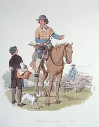 Slagteren, fra "The Costume of Great Britain", udgivet 1805 (akvatint)