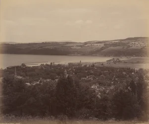 Seneca Lake og Watkins, ca. 1895 (foto)