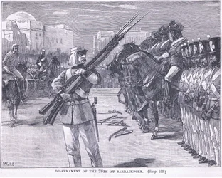 Nedrustning af den 26. ved Barrackpore 1857 e.Kr