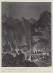 The Indian Frontier Rising, den 1. brigade af Tirah Expeditionary Force ved sin julemiddag i Bazardalen