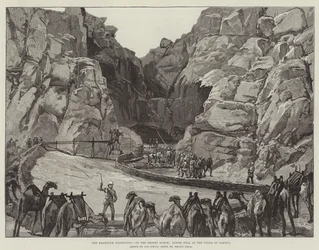 Khartoum-ekspeditionen, på ørkenmarchen, nedre brønd ved Gakdul-brøndene