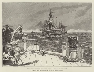 Sømanøvrerne, den første division, der runder langskibene