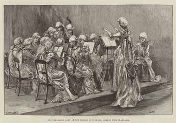 Pompadour-bandet ved Masque of Flowers, Grande Fete Francaise