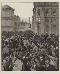 Optøjerne i Belfast, ø-mændene på vej op ad North-Street