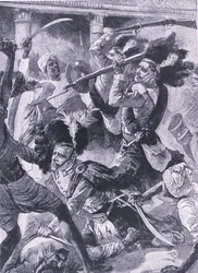 Det andet relief af Lucknow, illustration fra 