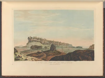 En udsigt over sydsiden af fortet i Gwalior