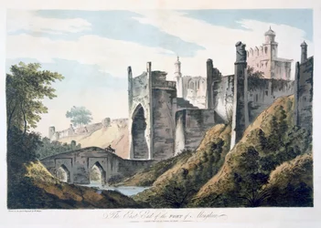 Den østlige ende af fortet Mongheer, 1787 (akvatint)